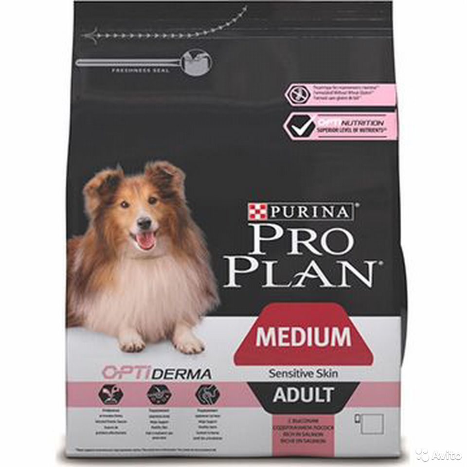 Корма pro. PROPLAN Medium Adult sensitive Skin для взрослых собак средних пород "лосось" 7 кг.. Проплан для собак Медиум Паппи. Pro Plan OPTIDERMA для собак. Проплан для щенков средних пород с ягненком.